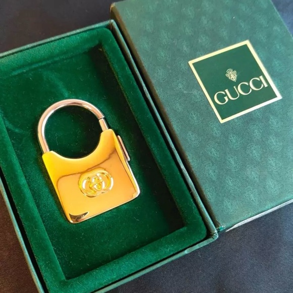 Gucci Handbags - Gucci Padlock Motif Bag Charm Key Chain